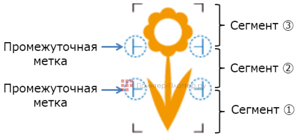 Mimaki CG-60AR. Функция коррекции сегмента