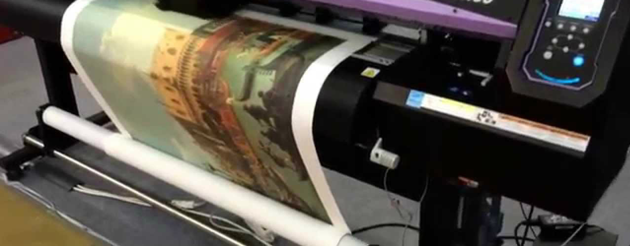 Mimaki CJV300-130. Система автоматической подачи материала