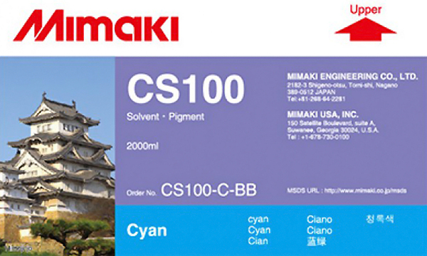 Чернила Mimaki CS100 (cyan) 2 л. На выгодных условиях Чернила Mimaki CS100 (cyan) 2 л. На выгодных условиях