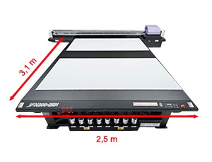 Mimaki JFX200-2531. Увеличенная область печати