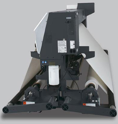 Mimaki JV5-160S. Система подачи и подмотки носителя