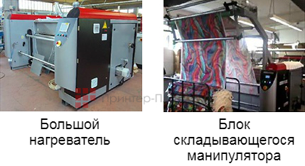 Mimaki Tiger-1800B. Блоки сушки и натяжения