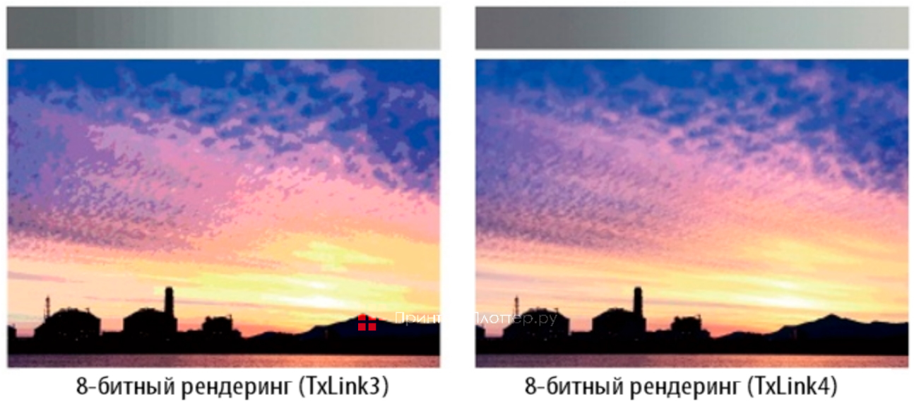 Mimaki TS330-1600. 16-битный рендеринг