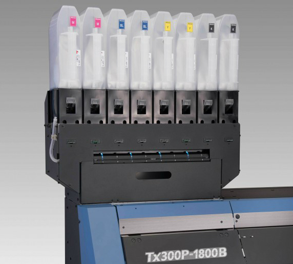 Mimaki Tx300P-1800B. Большие контейнеры для чернил