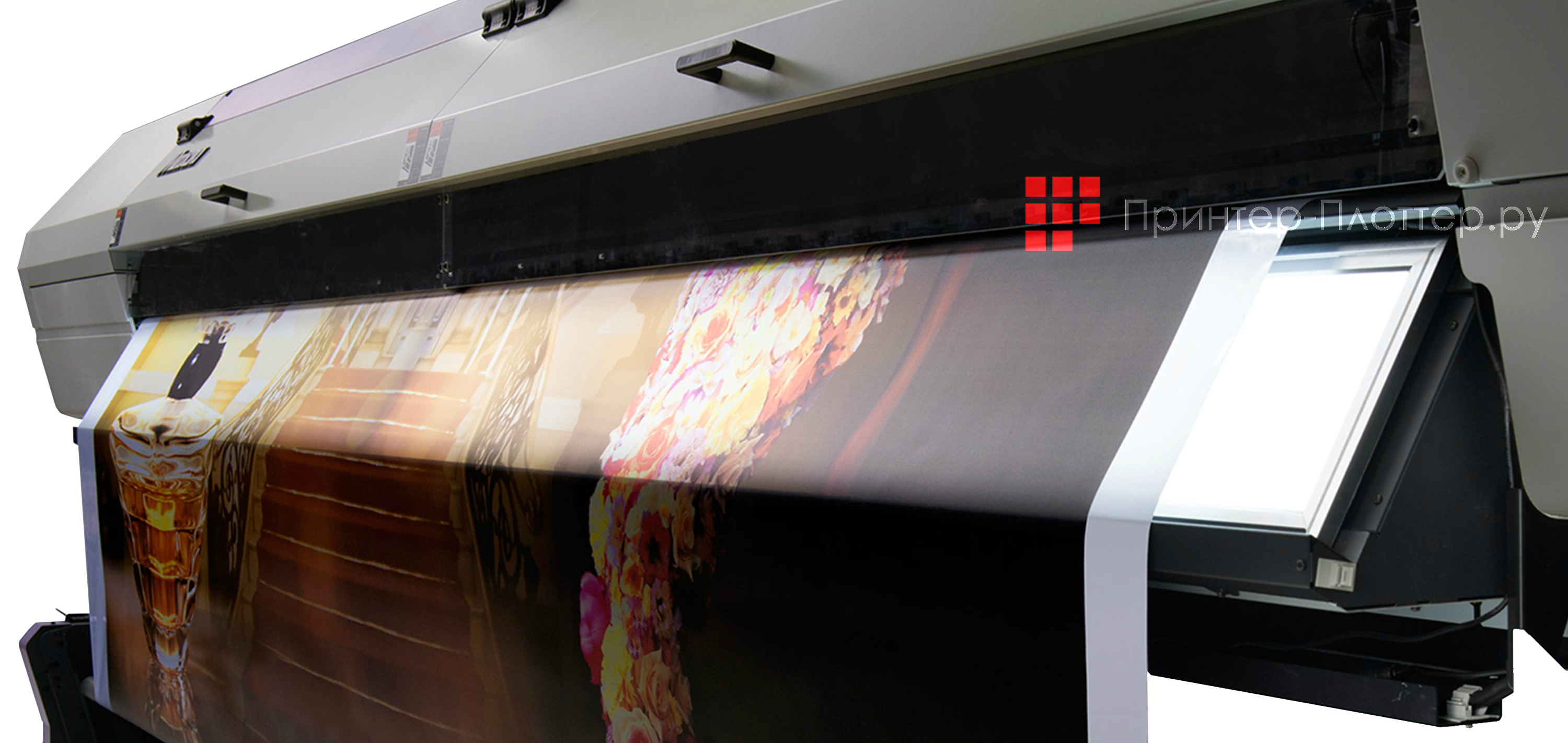 Mimaki UJV55-320. Встроенный световой короб
