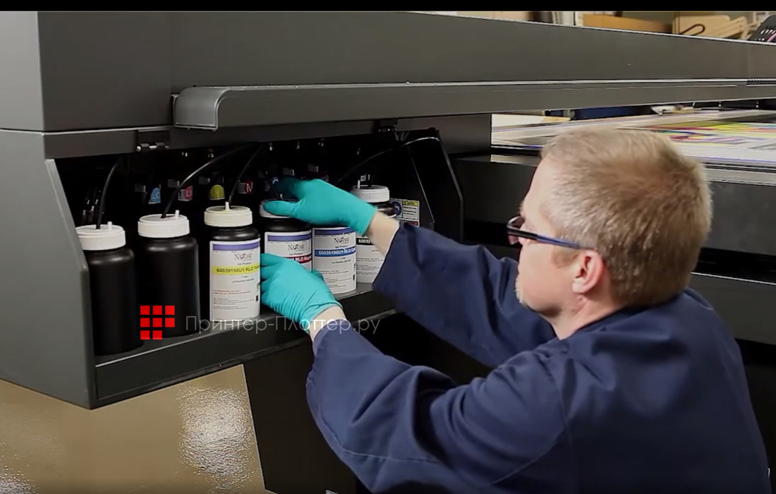 Чернила Nazdar 260 (cyan). Применение