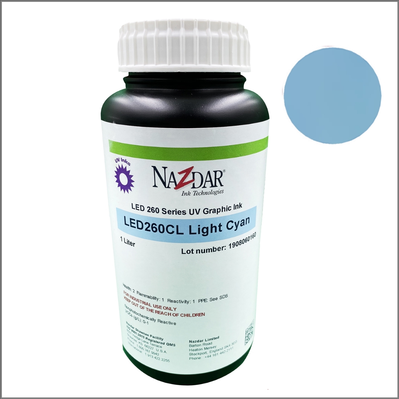 Чернила Nazdar 260 (light cyan)