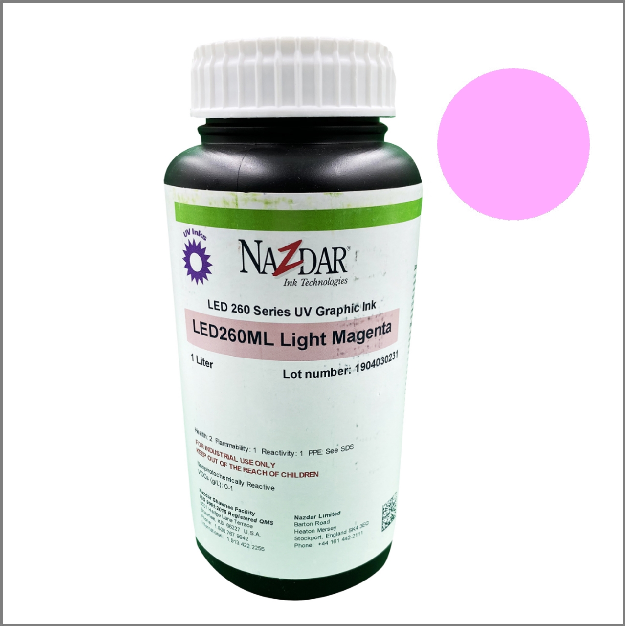 Чернила Nazdar 260 (light magenta)