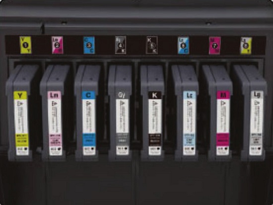 OKI ColorPainter H3-104s. Встроенные вторичные танки