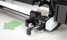 OKI ColorPainter M-64s. Система натяжения материала