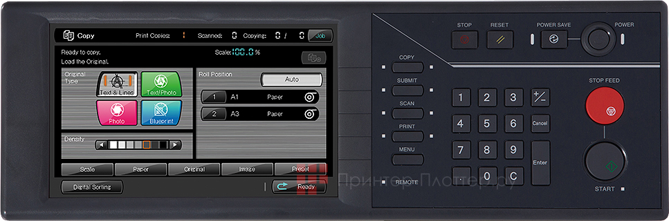 OKI LP-1040 MF-2R. Комбинированная панель управления