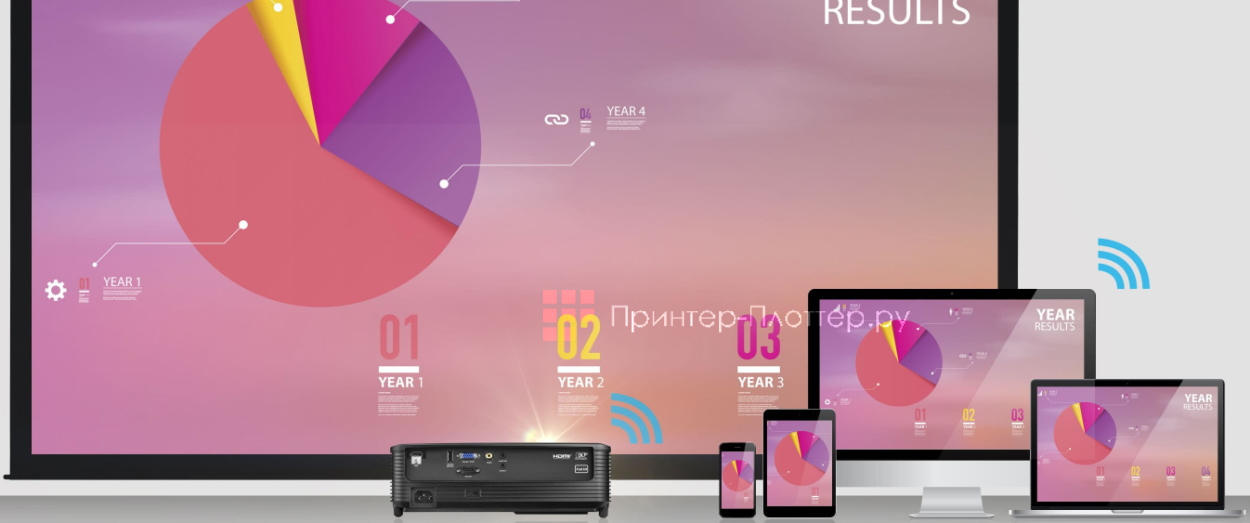 Optoma EH340UST. Беспроводные презентации