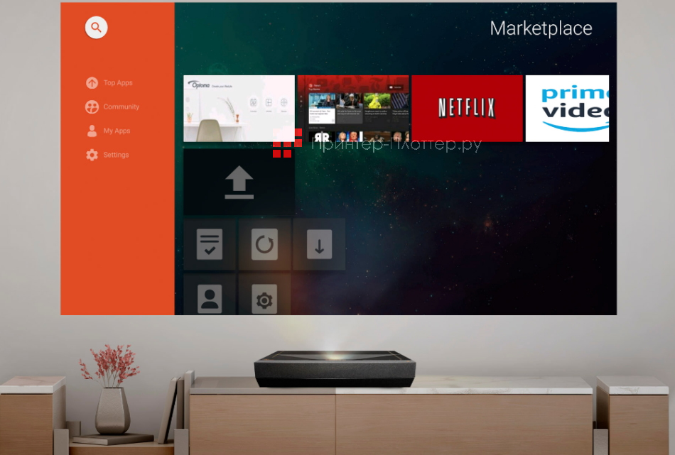 Optoma UHZ65UST. Приложения