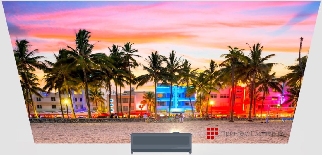 Optoma ZU507TST. Автоматическая коррекция трапеции