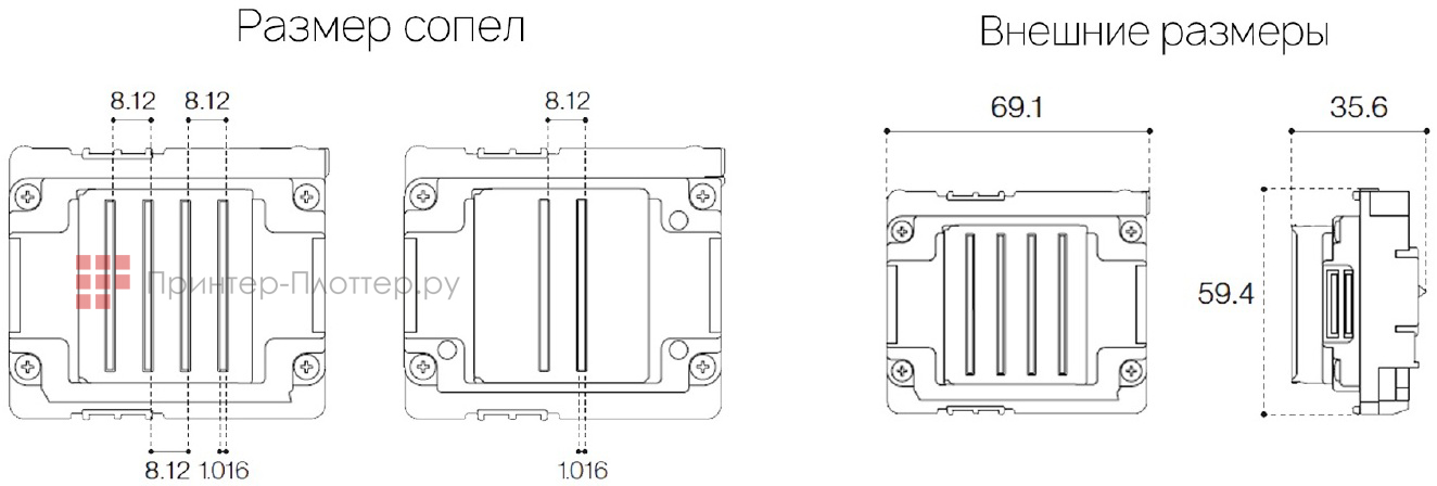 OSNUO OSN-6090 UV. Особенности печатающих голов