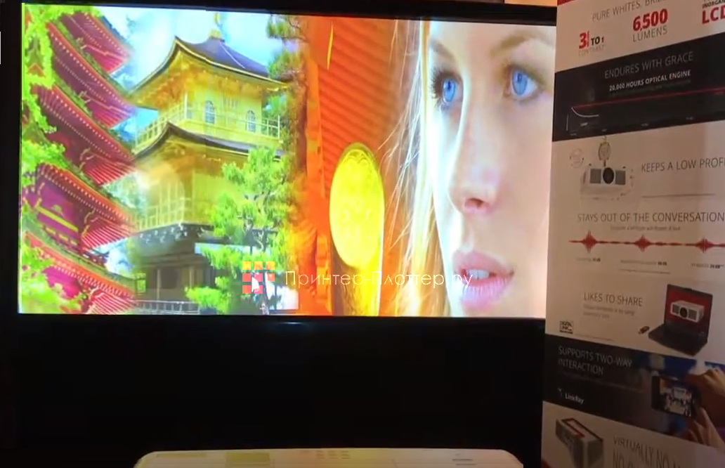 Panasonic PT-MZ13KLBE. Технология Pure White Generator