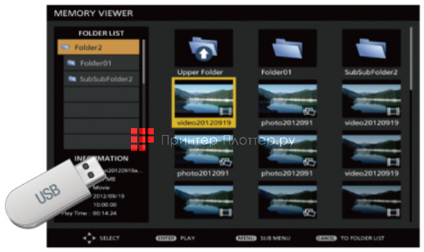 Panasonic PT-VZ580E. Memory Viewer