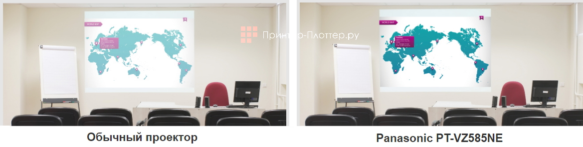 Panasonic PT-VZ585NE. Функция Daylight View Basic