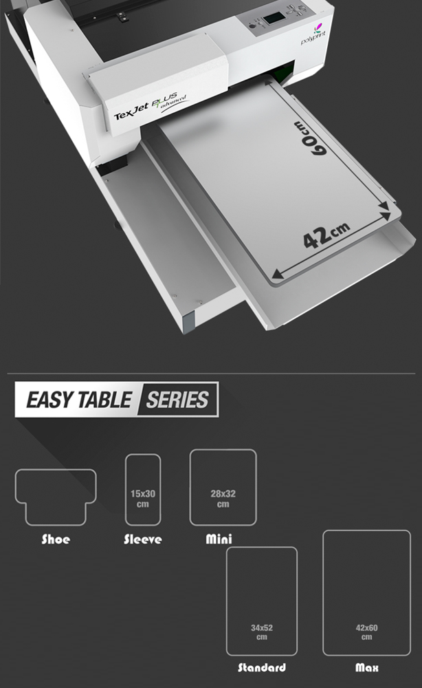 Polyprint Texjet Plus Advanced. Столы для печати