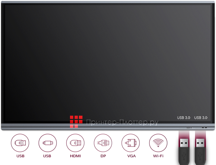 Prestigio MultiBoard 86'' Prime. Множество возможностей подключения