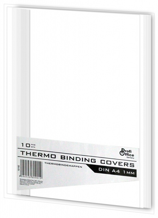 ProfiOffice термообложки картон-пластик белые, 4 мм, 100 шт. На выгодных условиях