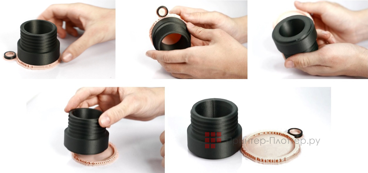 Raise3D E2CF. Отделение поддержек