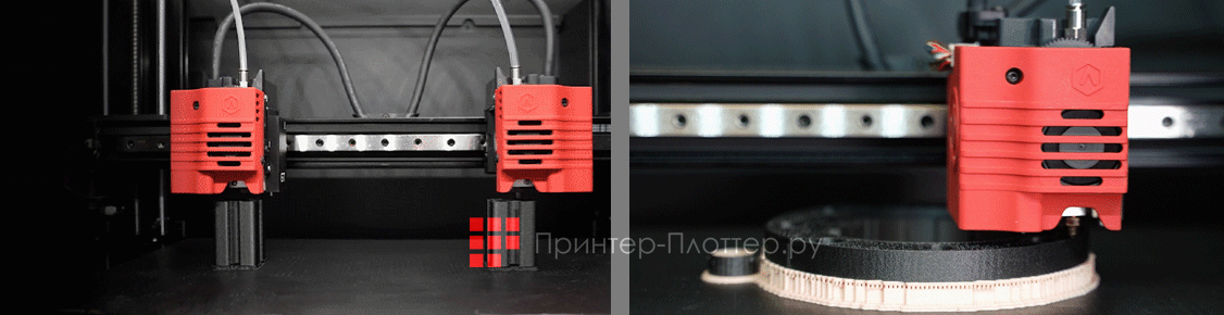 Raise3D E2CF. Технология IDEX