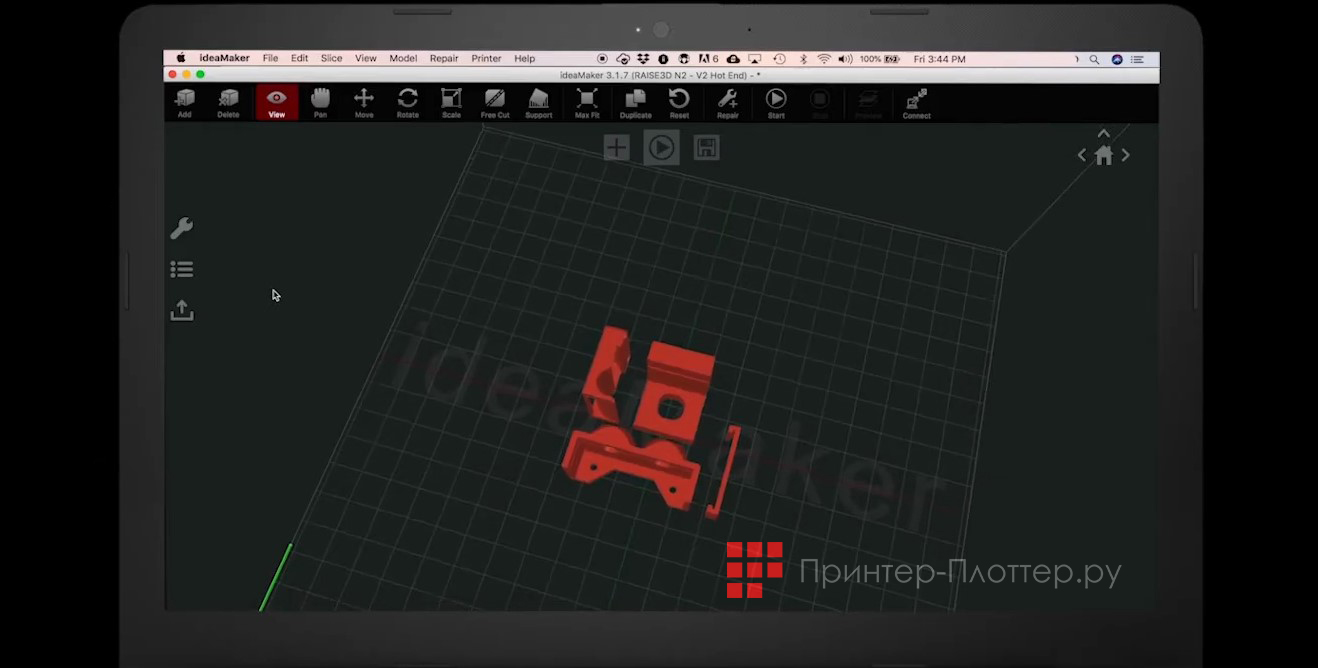 Raise3D Pro2. ideaMaker