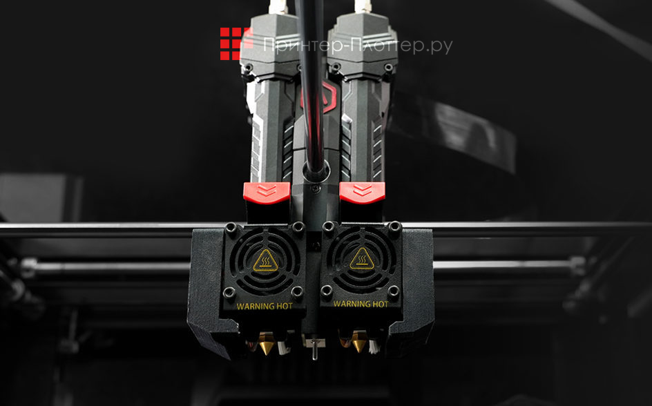 Raise3D Pro3 Plus. Съемный хотенд и экструдер с передней крышкой