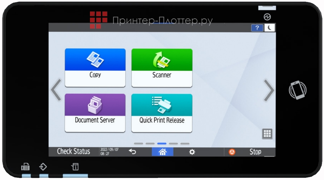 Ricoh IM 460F. Панель управления