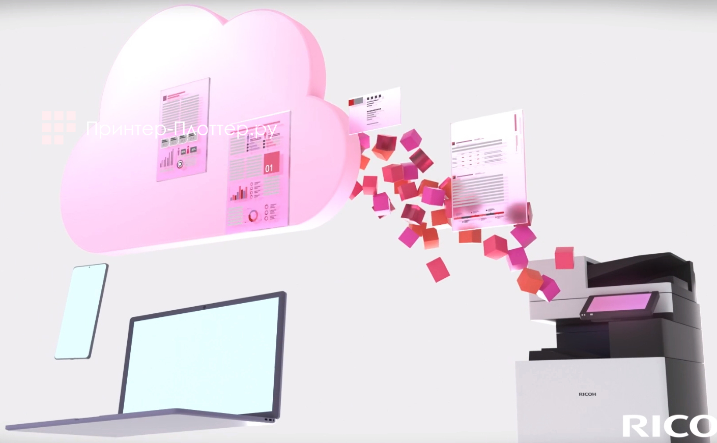 Ricoh IM C2510A. Подключение к облаку