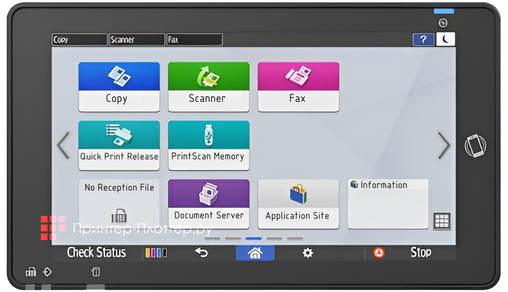 Ricoh IM C3510. Интеллектуальная панель управления третьего поколения