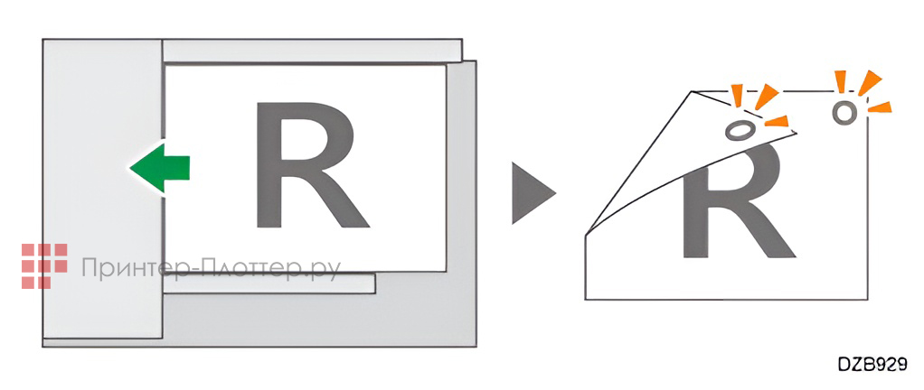 Ricoh IM C5510A. Нажатие штампа ОК на страницах отсканированного оригинала