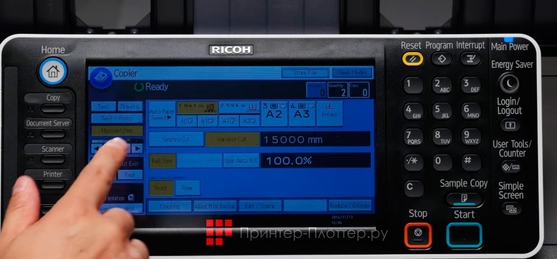 Ricoh MP W8140SP. Гибкий функционал