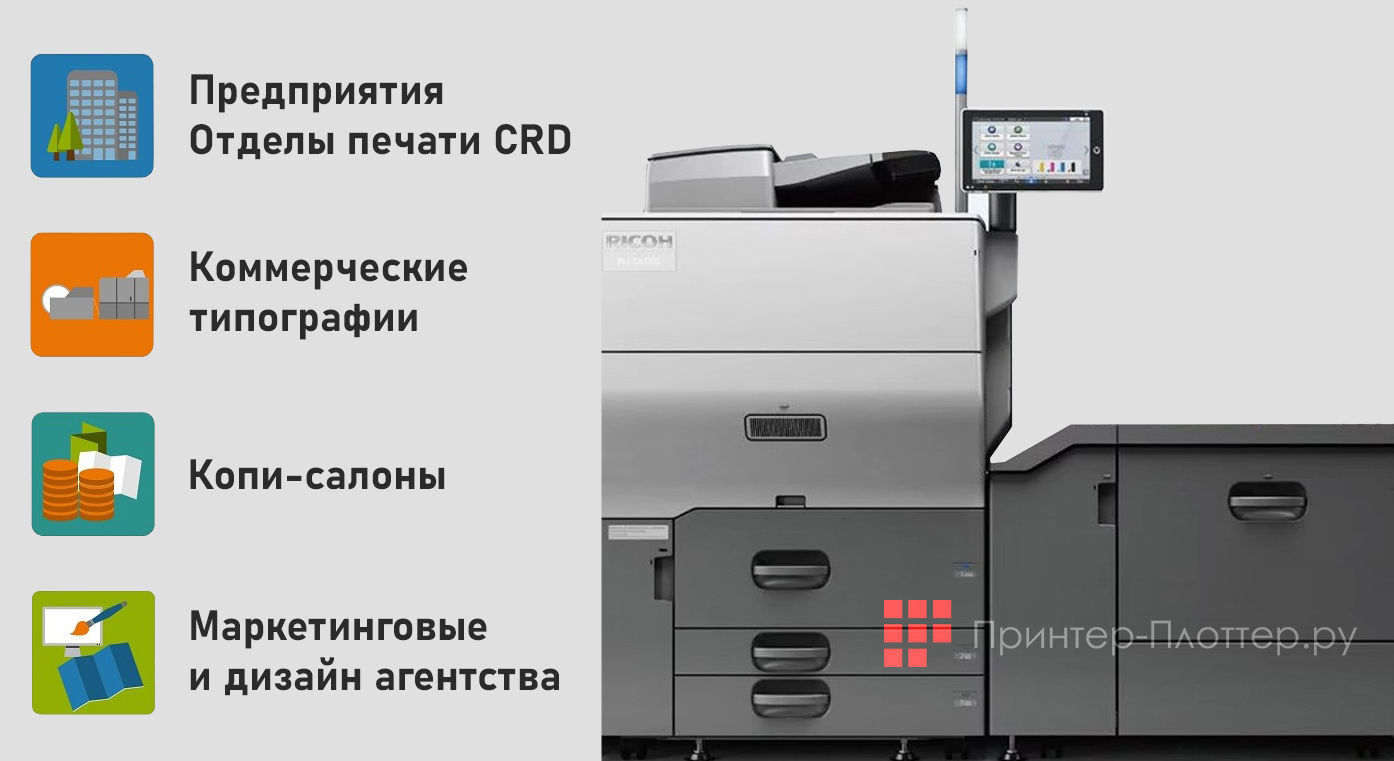 Области применения Ricoh Pro C5300S