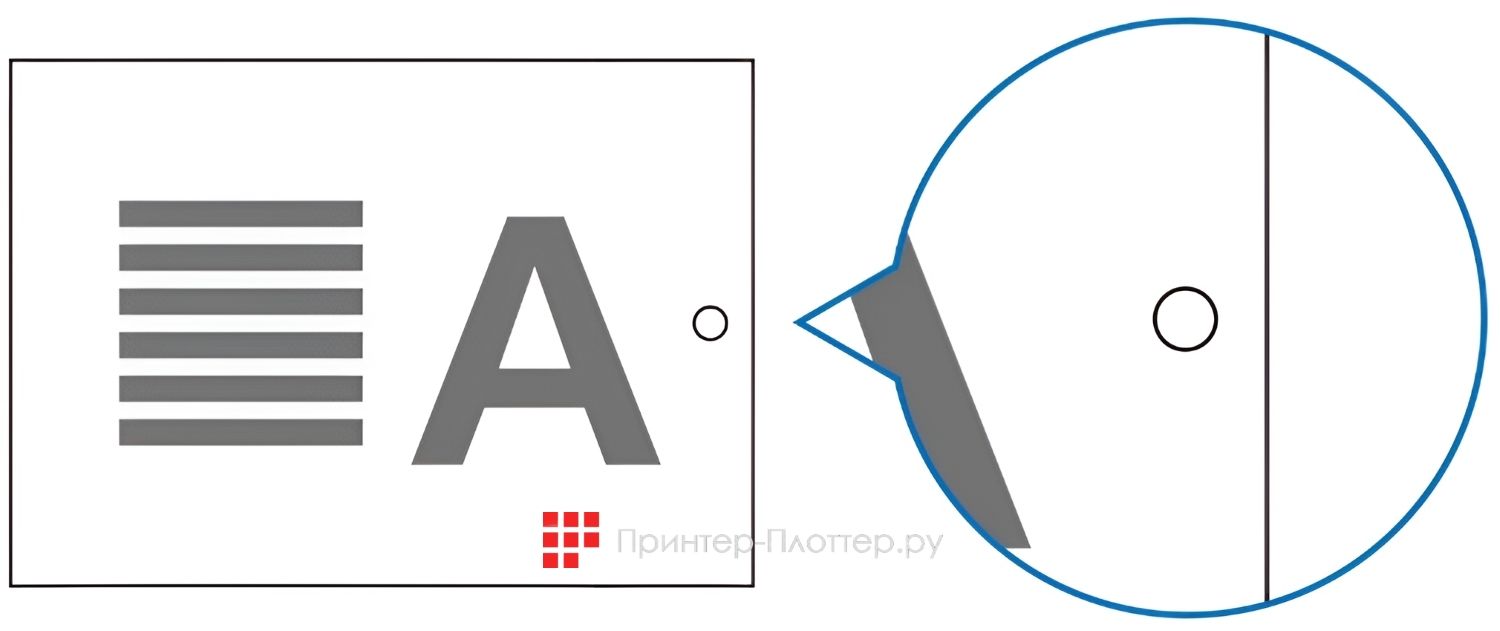 Ricoh Pro C5400S. Штамп на документах