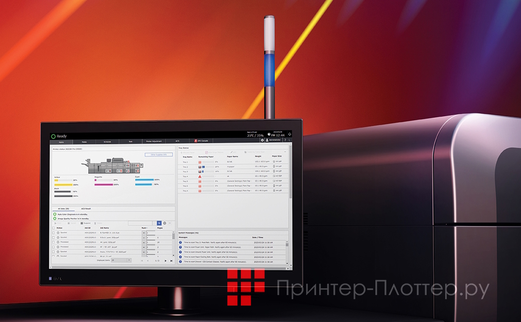 Ricoh Pro C7500. Панель управления