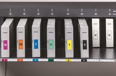 Ricoh Pro L4130. Печать белыми чернилами