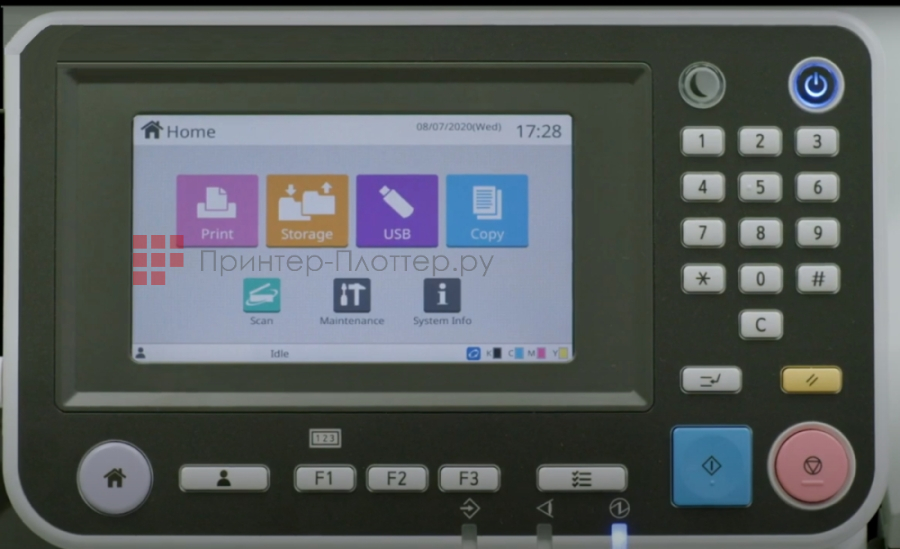 МФУ Riso ComColor FT1430. Панель управления