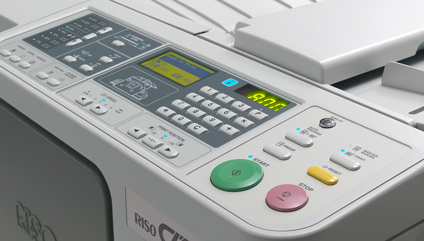 Riso CV 3030. Управление расходными материалами