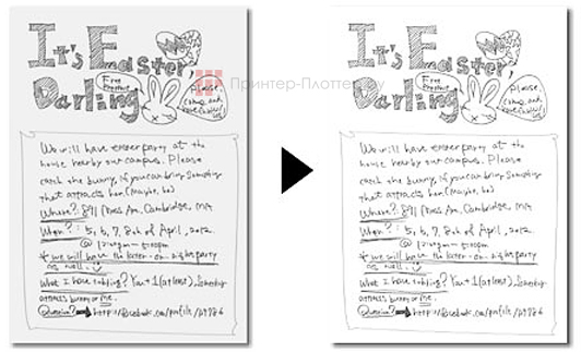 Riso CV 3230. Автоматическое улучшение оригинала