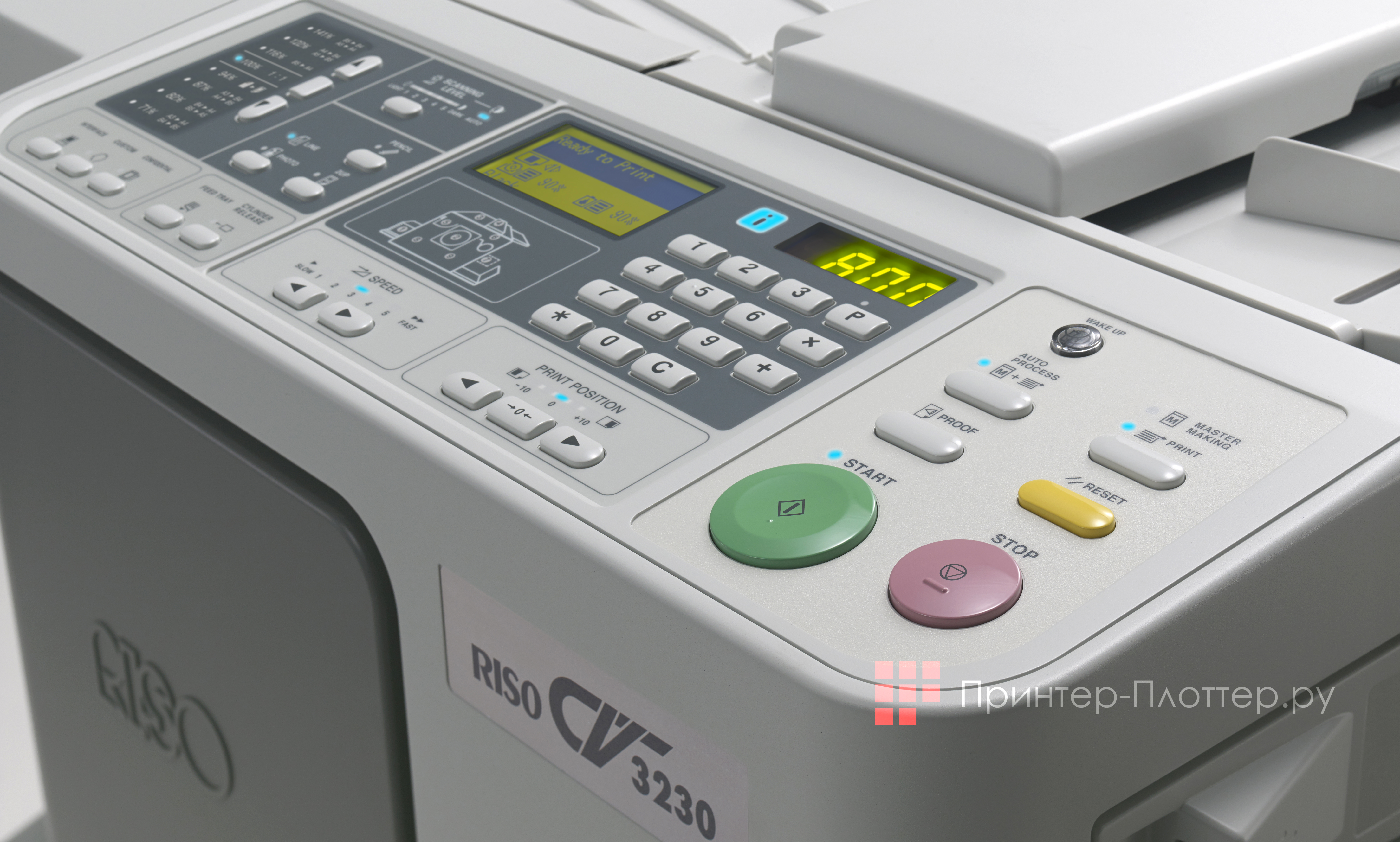 Riso CV 3230. Управление расходными материалами