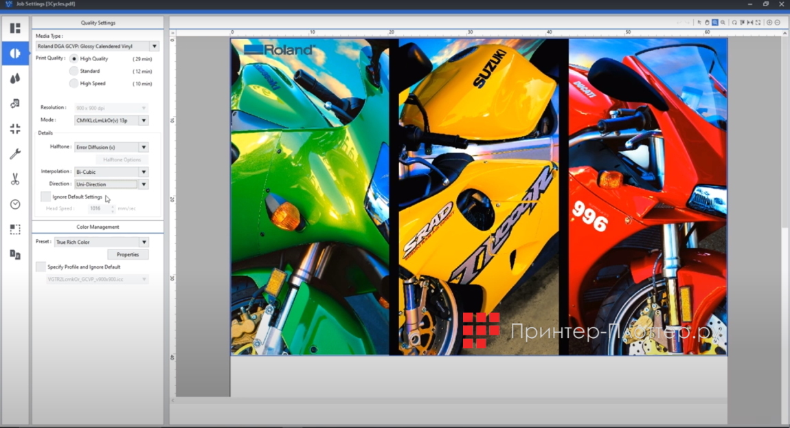 Roland DGXPRESS ER-642. VersaWorks 6