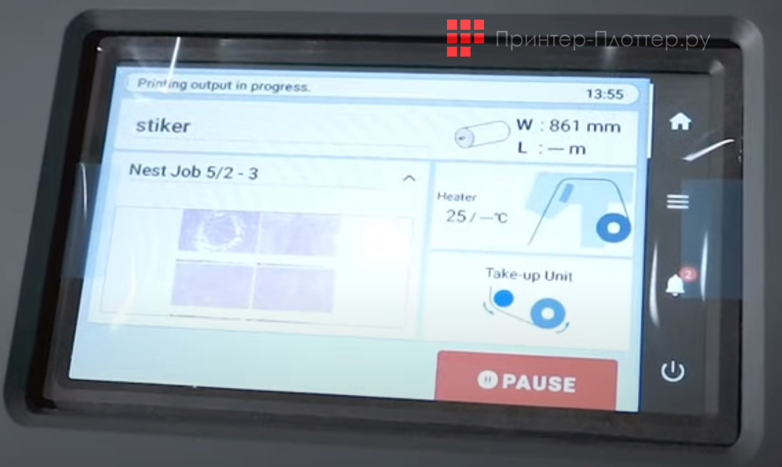 Roland DGXPRESS UG-641. Сенсорный экран