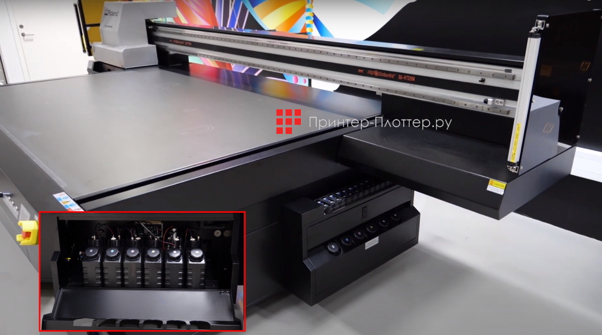 Roland VersaOBJECT EU-1000MF. Чернильные резервуары