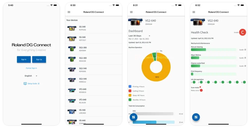 Roland VersaSTUDIO GS2-24. Облачное приложение