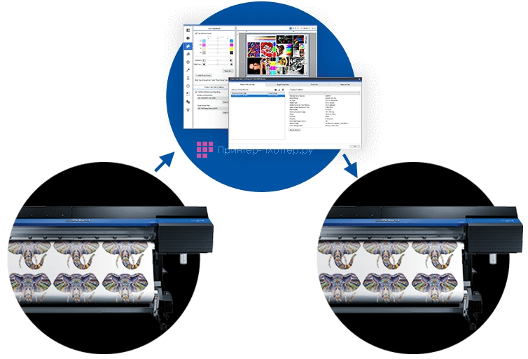 Roland VersaUV LEC2-330. Функция Printer Color Matching