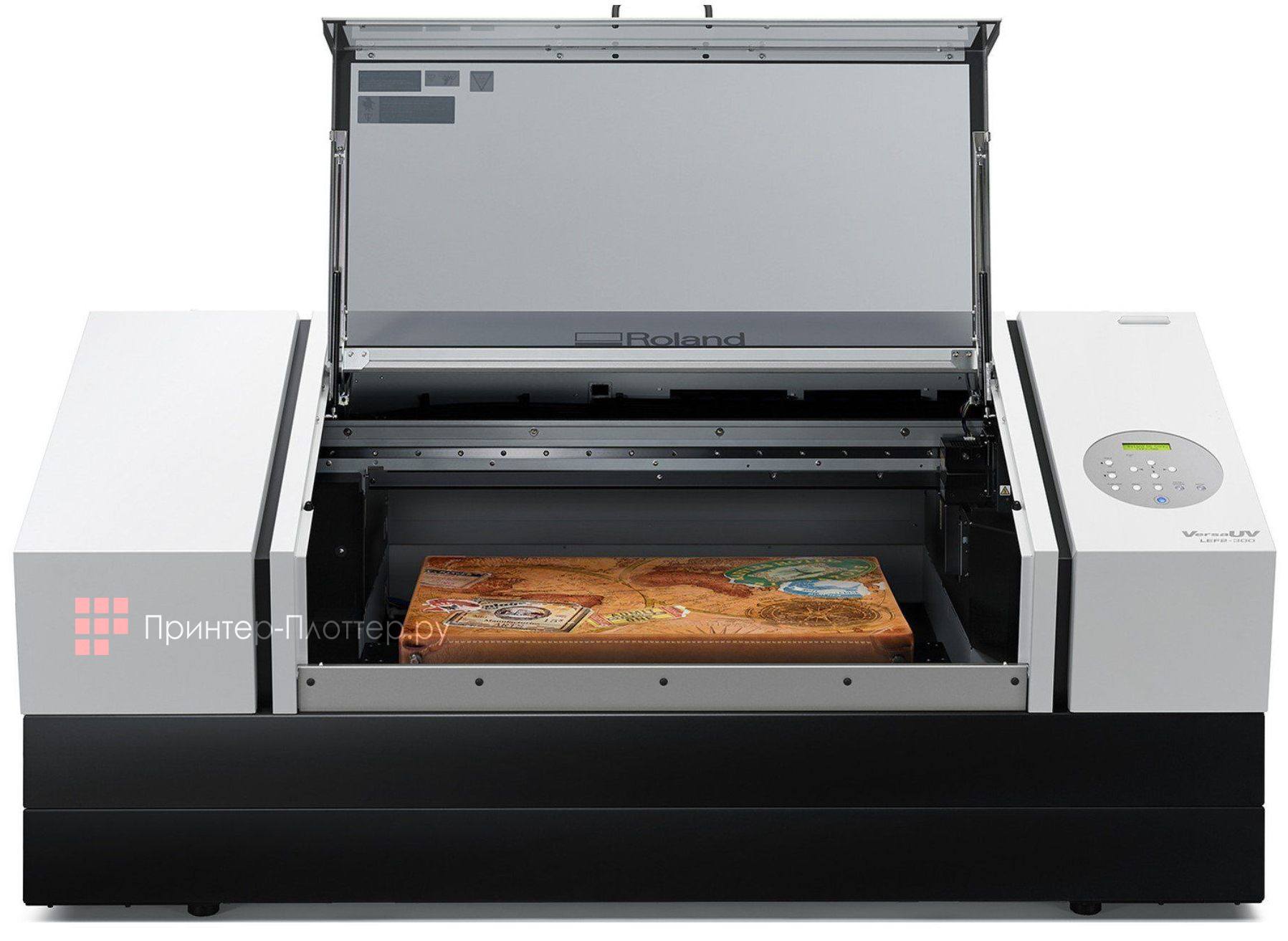 Roland VersaUV LEF2-300D. Установка высоты материала