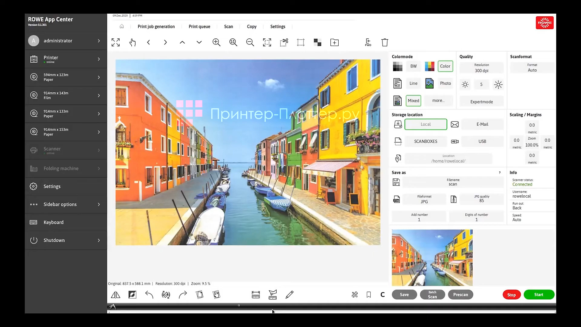 ROWE ColorPress i6-4. Многофункциональный сенсорный экран