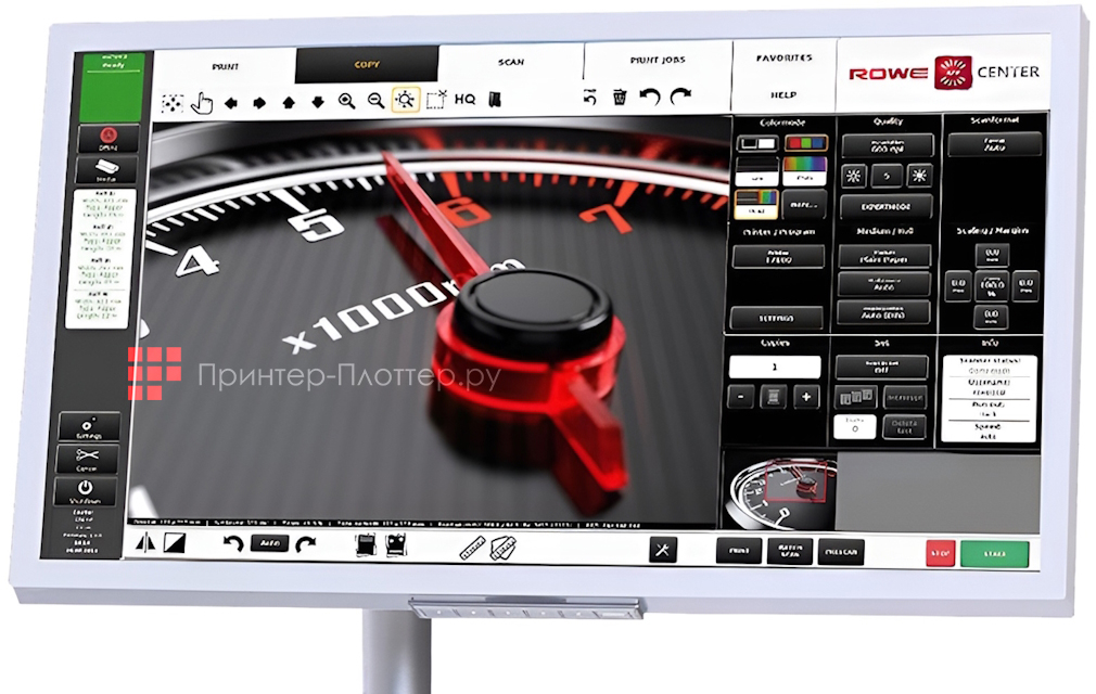 ROWE DocuPress i6. Панель управления